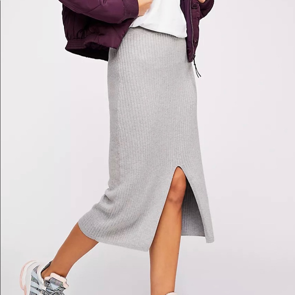 Free People soft midi skirt- S